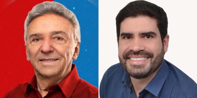 Ex-prefeito José Queiroz e diretor da Empetur, Tonynho Rodrigues