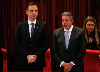 O presidente do Senado, Rodrigo Pacheco (PSD) e da Câmara, Arthur Lira (PP)