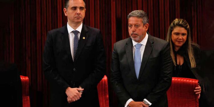 O presidente do Senado, Rodrigo Pacheco (PSD) e da Câmara, Arthur Lira (PP)