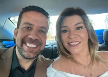 Prefeita de Ituiutaba, Leandra Guedes, e o deputado federal André Janones