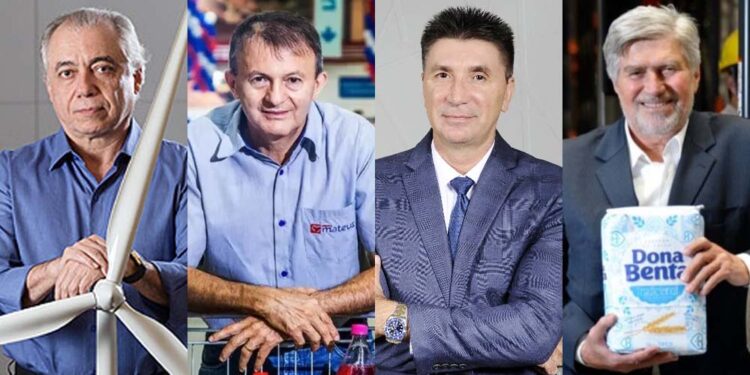 Mário Araripe, Ilson Mateus Rodrigues, Janguiê Diniz, e Amarílio proença de macêdo