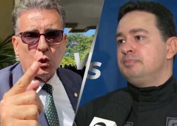 O deputado Coronel Meira (PL) e o delegado José Tenório Neto