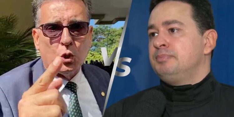 O deputado Coronel Meira (PL) e o delegado José Tenório Neto