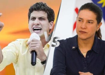 Prefeito João Campos (PSB) e a governadora Raquel Lyra (PSDB)