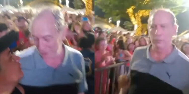 Ciro Gomes agride jovem após provocação em show de samba.