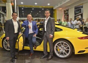 Solon Galvão com os filhos Saulo Galvão e Solon Filho