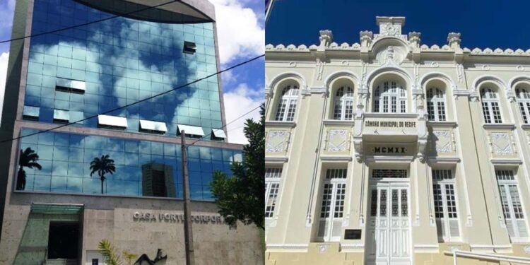 Empresa sediada no sediada no edifício Corporate Center (à esq.) foi contratada pela Câmara Municipal