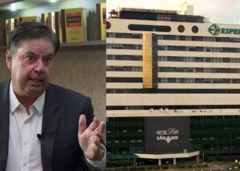 Ele está no sexto andar, onde fica a UTI