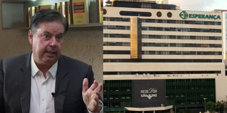 Ele está no sexto andar, onde fica a UTI