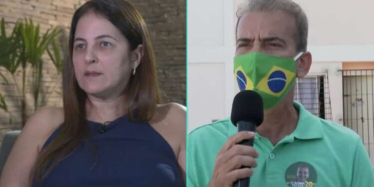 Adriana Bacelar, ex-esposa do Coronel Feitosa o acusa de violência patrimonial.