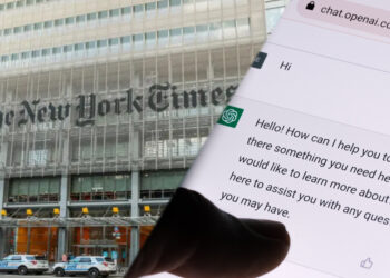The New York Times processa Microsoft por uso de obras no treinamento do ChatGPT.