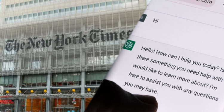 The New York Times processa Microsoft por uso de obras no treinamento do ChatGPT.