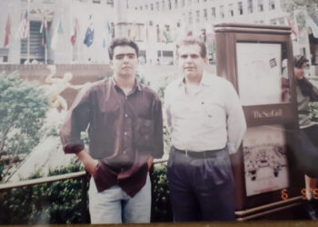 Os jornalistas Ricardo Antunes e João Alberto. Foto: Arquivo Pessoal