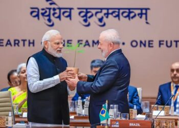 Brasil recebeu da Índia a presidência do G20. Foto: Ricardo Stuckert/PR