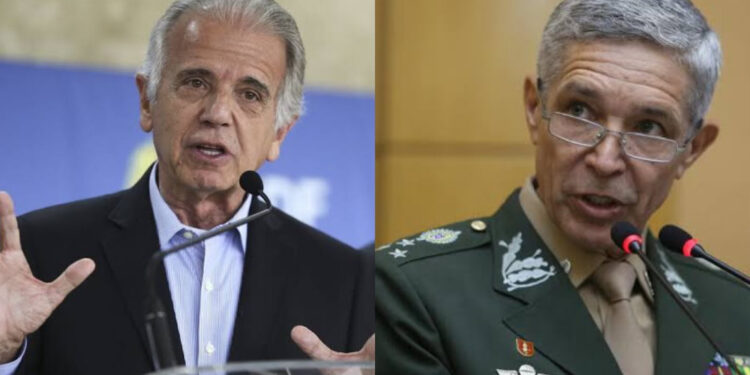 Ministro da Defesa, José Múcio e o General Juarez Pereira
