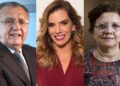 João Carlos Paes Mendonça, Mirella Martins e Maria Luiza Borges (Da esq. para dir.).