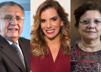 João Carlos Paes Mendonça, Mirella Martins e Maria Luiza Borges (Da esq. para dir.).