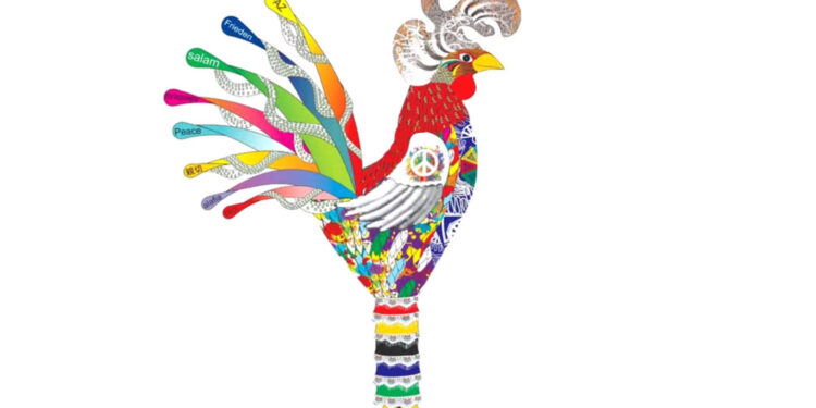 Projeto da escultura do Galo Gigante do carnaval do Recife em 2024