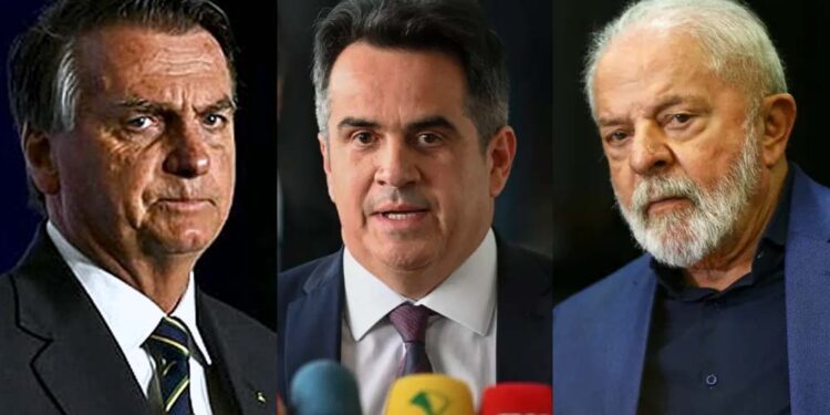 Jair Bolsonaro, Ciro Nogueira e Lula (Da esq. para dir.)