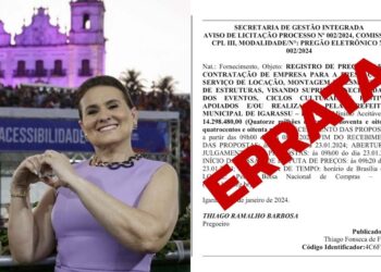 Prefeitura de Igarassu revê decisão após polêmica sobre gastos com estruturas de palco.