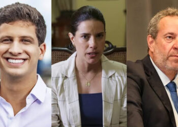 Prefeito João Campos, governadora Raquel Lyra e presidente da Alepe Álvaro Porto