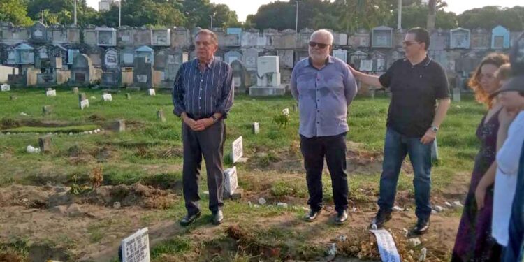 Ex-governador João Lyra, o assessor especial Rubens Júnior e Antônio Campos