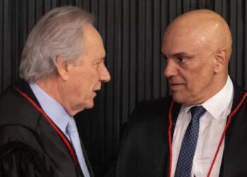 Ricardo Lewandowski e o Ministro do STF, Alexandre de Moraes