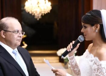 O governador Ibaneis Rocha e a primeira-dama Mayara Noronha