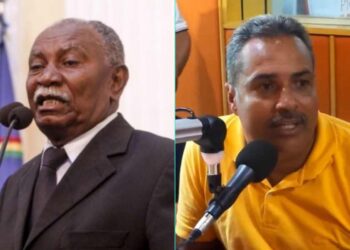 O prefeito de Carpina Manuel Botafogo (esq) já escolheu o seu sucessor, o secretário, Aldinho de Danone (dir).