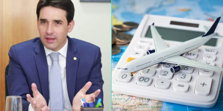 O ministro Silvio Costa Filho do Portos e Aeroportos busca solução para o barateamento das passagens aéreas.