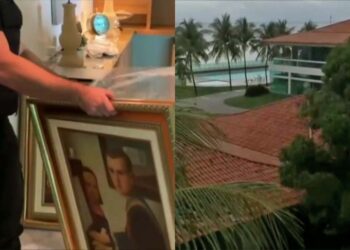 Obras de arte apreendidas na mansão de José Santos