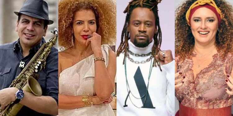 Maestro Spock e Vanessa da Mata e Toni Garrido e Gerlane Lops