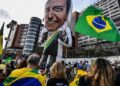 Apoiadores de Jair Bolsonaro durante manifestação