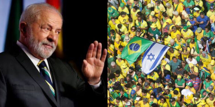 Lula ficou em silêncio e ignorou o questionamento da jornalista sobre o Ato