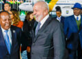 Lula ao desembarcar na Etiópia para reunião com a União Africana. Foto: Ricardo Stuckert