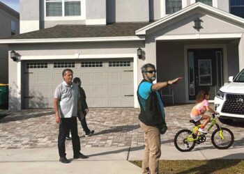 O ex-presidente Jair Bolsonaro durante sua estadia na Florida.