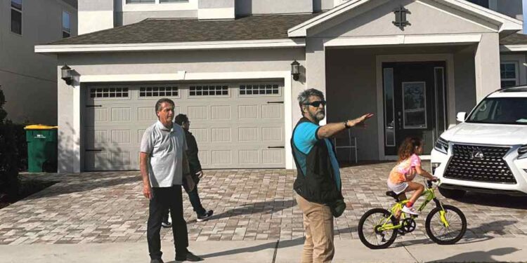 O ex-presidente Jair Bolsonaro durante sua estadia na Florida.