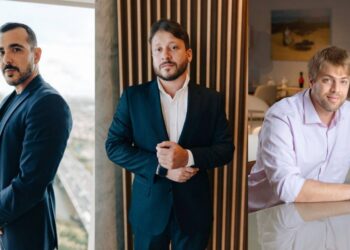 Adriel Menino, Gustavo matos e Bruno Lousada.