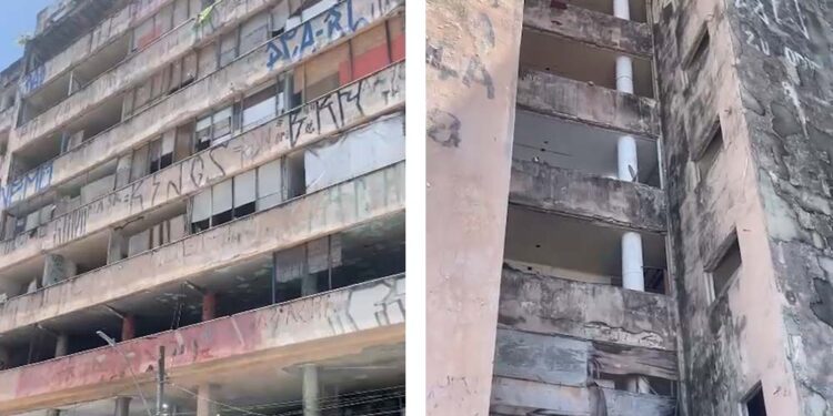 Famílias de sem teto e muitas crianças habitam local