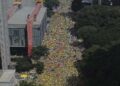 Apoiadores do ex-presidente Jair Bolsonaro, em frente ao MASP, em SP
