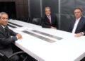 General Walter Braga Netto, o presidente do PL, Valdemar Costa Neto, e o ex-presidente Jair Bolsonaro (PL)