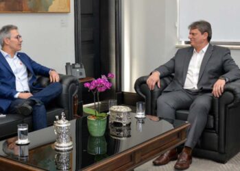 Romeu Zema (Novo) e Tarcísio de Freitas (Republicanos)