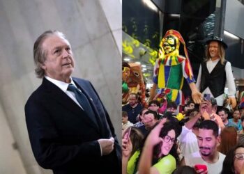 Deputado federal Luciano Bivar (UB) e o carnaval surpresa no Aeroporto do Recife