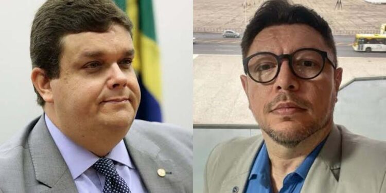 O presidente do PDT-PE, Wolney Queiroz e o secretário Ismênio Bezerra