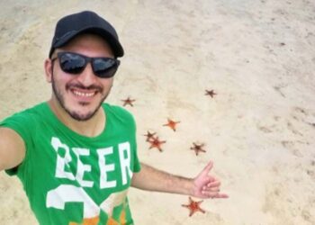 O turista Talles do Couto Lemgruber Kropf