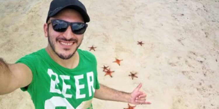 O turista Talles do Couto Lemgruber Kropf