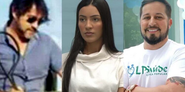 O médico Marlus, a paciente Amanda Oliveira e o dono Rodrigo Tavares