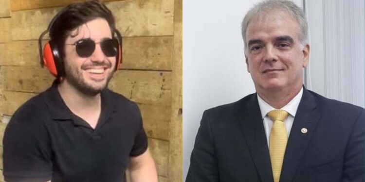 O promotor Thiago González (esq.) e p Procurador Geral de Justiça, Marcos Carvalho