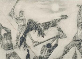 Malhando o Judas | Ilustração: Cândido Portinari