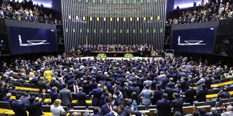 Plenário da Câmara dos Deputados, em Brasília